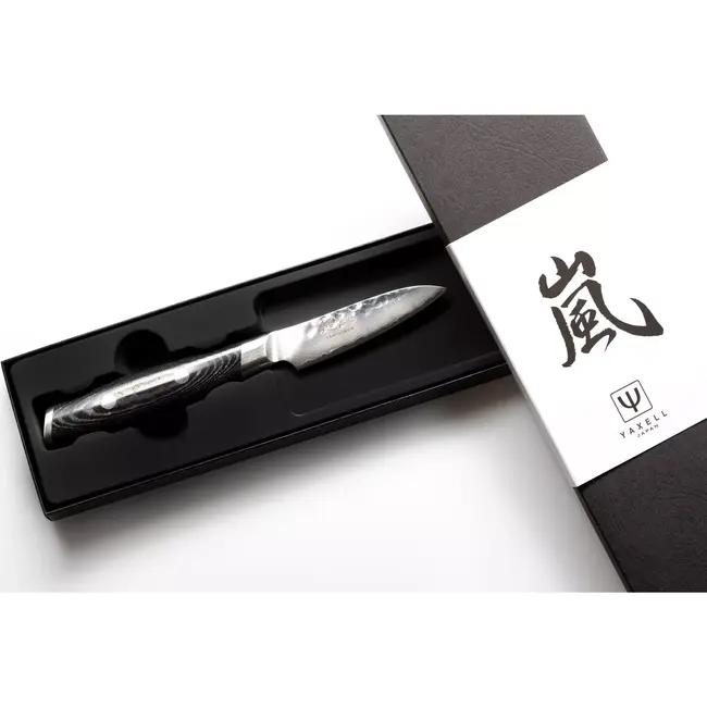 Yaxell Tsuchimon Schilmes 8 cm – VG10 Staal – Gehamerd Lemmet – Micarta Heft