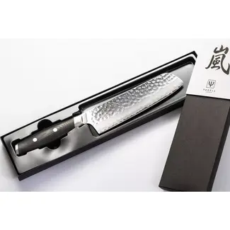 Yaxell Tsuchimon Nakiri Koksmes 18 cm – VG10 Staal – Gehamerd Lemmet – Micarta Heft