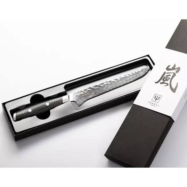 Yaxell Tsuchimon Uitbeenmes 15 cm – VG10 Staal – Gehamerd Lemmet – Micarta Heft