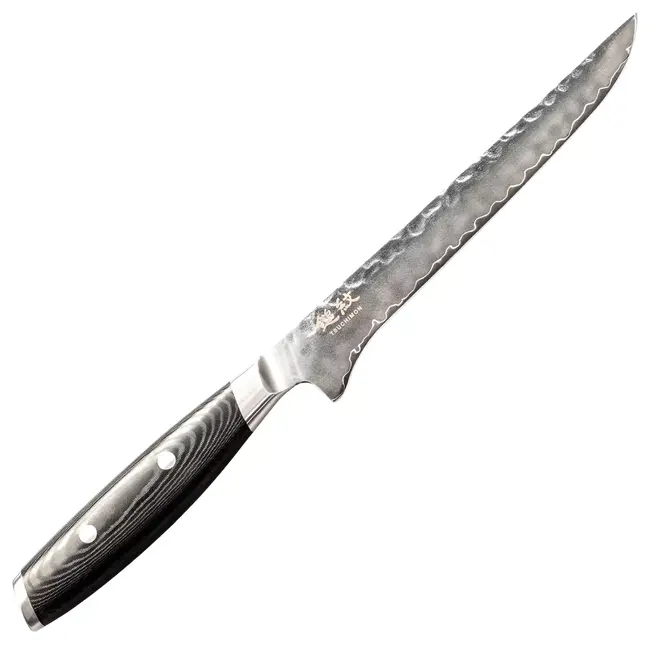 Yaxell Tsuchimon Uitbeenmes 15 cm – VG10 Staal – Gehamerd Lemmet – Micarta Heft