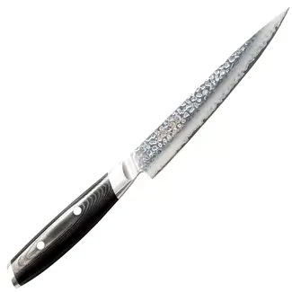 Yaxell Tsuchimon Vleesmes 18 cm – VG10 Staal – Gehamerd Lemmet – Micarta Heft