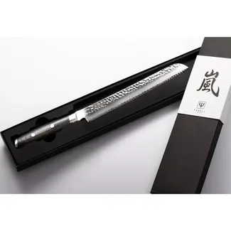 Yaxell Tsuchimon Broodmes 23 cm – VG10 Staal – Gehamerd Lemmet – Micarta Heft