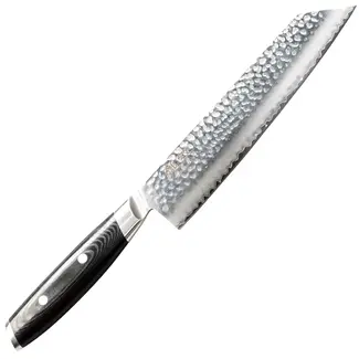 Yaxell Tsuchimon Kiritsuke Koksmes 20 cm – VG10 Staal – Gehamerd Lemmet – Micarta Heft
