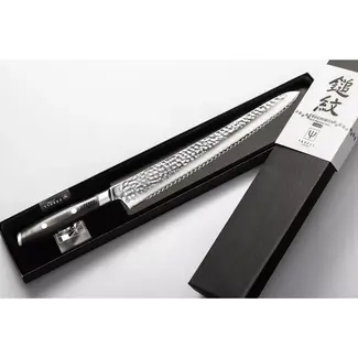 Yaxell Tsuchimon Broodmes 27 cm – VG10 Staal – Gehamerd Lemmet – Micarta Heft