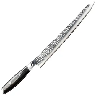 Yaxell Tsuchimon Broodmes 27 cm – VG10 Staal – Gehamerd Lemmet – Micarta Heft