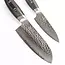 Yaxell Tsuchimon Messenset – 2-delig – Santokumes 16,5 cm en Universeelmes 12 cm – 3 Lagen Damaststaal – VG10 Staal – Canvas-Micarta Heft