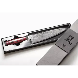 Yaxell Super Gou Koksmes 20 cm – 161 Lagen Damaststaal – SG2 Staal – 63 HRC – Canvas-Micarta Heft