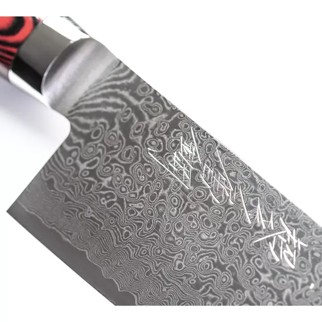 Yaxell Super Gou Koksmes 20 cm – 161 Lagen Damaststaal – SG2 Staal – 63 HRC – Canvas-Micarta Heft