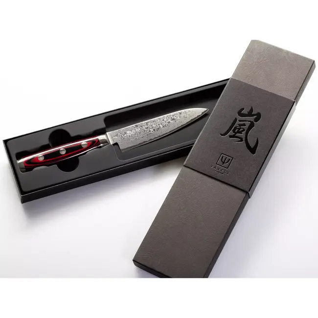 Yaxell Super Gou Universeelmes 12 cm – 161 Lagen Damaststaal – SG2 Staal – 63 HRC – Canvas-Micarta Heft