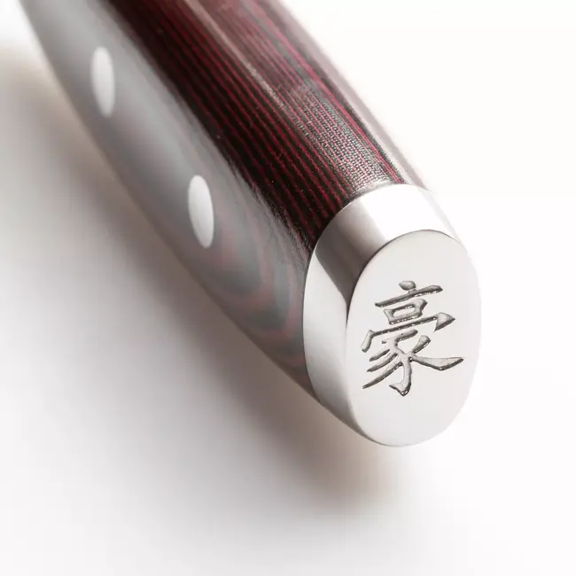 Yaxell Super Gou Broodmes 23 cm – 161 Lagen Damaststaal – SG2 Staal – 63 HRC – Canvas-Micarta Heft