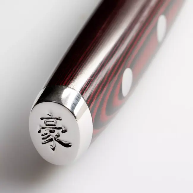 Yaxell Super Gou Steakmes – 12 cm – 161 Lagen Damaststaal – SG2 Staal – 63 HRC – Canvas-Micarta Heft