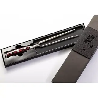 Yaxell Super Gou Vleesvork 16 cm – 161 Lagen Damaststaal – SG2 Staal – 63 HRC – Canvas-Micarta Heft