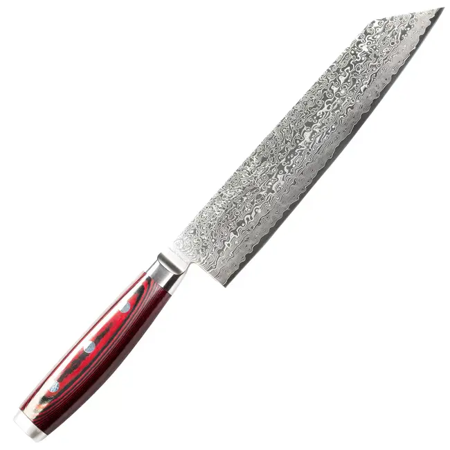 Yaxell Super Gou Kiritsuke Koksmes 20 cm – 161 Lagen Damaststaal – SG2 Staal – 63 HRC – Canvas-Micarta Heft