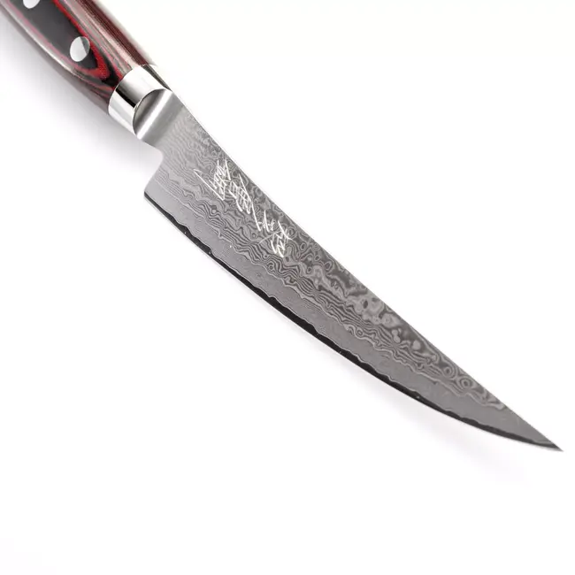 Yaxell Super Gou Uitbeenmes Gebogen 15 cm – 161 Lagen Damaststaal – SG2 Staal – 63 HRC – Canvas-Micarta Heft