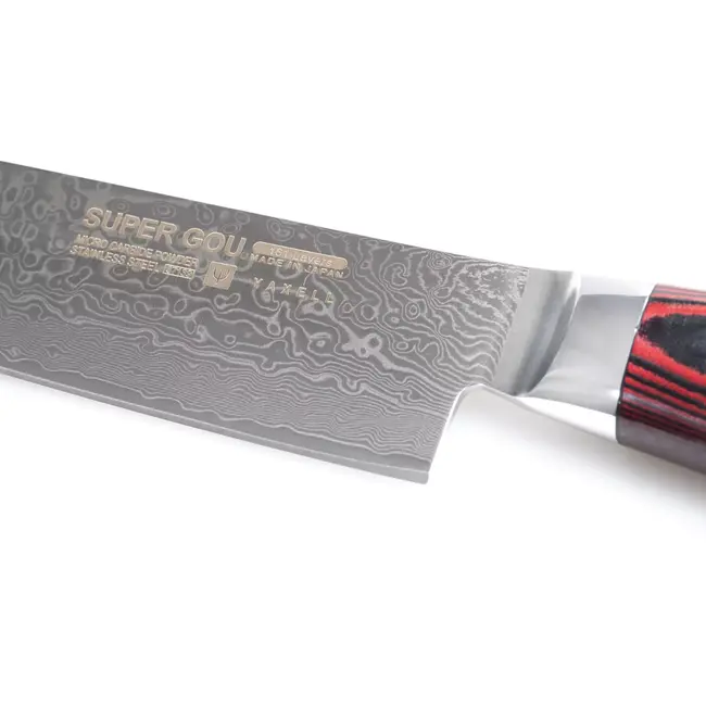 Yaxell Super Gou Kiritsuke Vleesmes 23 cm – 161 Lagen Damaststaal – SG2 Staal – 63 HRC – Canvas-Micarta Heft