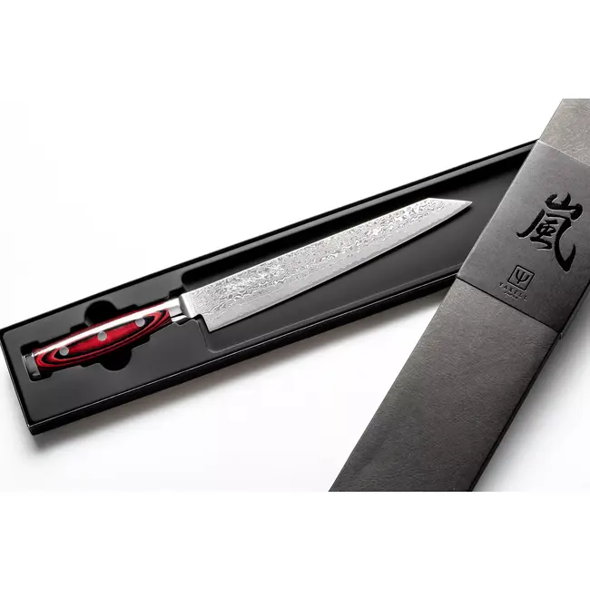 Yaxell Super Gou Kiritsuke Vleesmes 23 cm – 161 Lagen Damaststaal – SG2 Staal – 63 HRC – Canvas-Micarta Heft