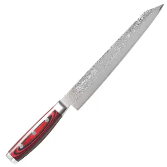 Yaxell Super Gou Kiritsuke Vleesmes 23 cm – 161 Lagen Damaststaal – SG2 Staal – 63 HRC – Canvas-Micarta Heft