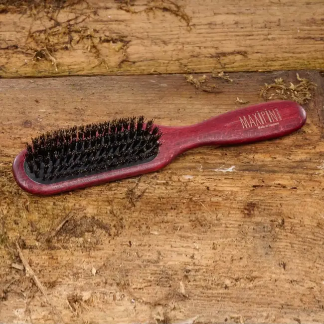 Mars Coat-King Hondenborstel – Varkenshaar – Beukenhout – Ergonomisch – 216x33 mm – Lichtgewicht