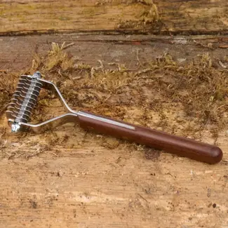 Mars Coat-King Trimmer – Houten Handvat – 10 Stompe Bladen – 3,5 mm Bladafstand – Voor Hondenverzorging