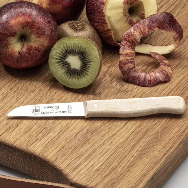 RÖR Solingen Schilmesje Recht Hout – RVS – Oma's Keukenmesje
