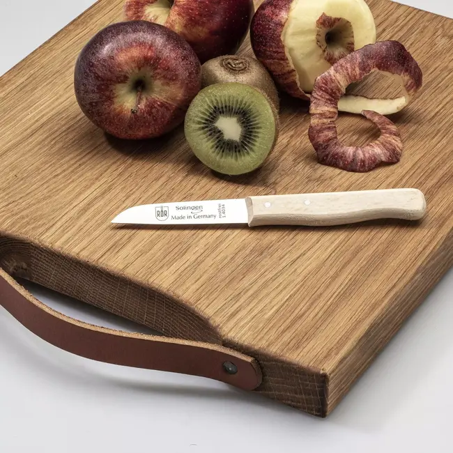 RÖR Solingen 4–Delige Schilmesjes Set: Krom & Recht met Houten Heft