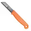 Solingen Schilmesje – RVS – Glad – 16 cm met Blade Cover – Neon Oranje