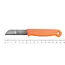 Solingen Schilmesje – RVS – Glad – 16 cm met Blade Cover – Neon Oranje