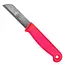 Solingen Schilmesje – RVS – Glad – 16 cm met Blade Cover – Neon Rood
