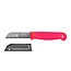 Solingen Schilmesje – RVS – Glad – 16 cm met Blade Cover – Neon Rood