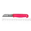 Solingen Schilmesje – RVS – Glad – 16 cm met Blade Cover – Neon Rood