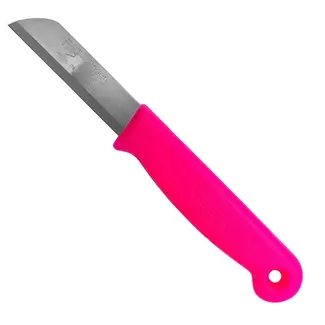 Solingen Schilmesje – RVS – Glad – 16 cm met Blade Cover – Neon Roze
