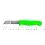 Solingen Schilmesje – RVS – Glad – 16 cm met Blade Cover – Neon Groen