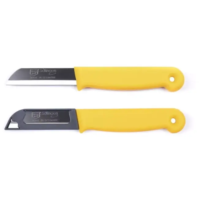 Solingen Schilmesje – RVS Glad – 16 cm met Blade Cover – Mix – 7 Stuks