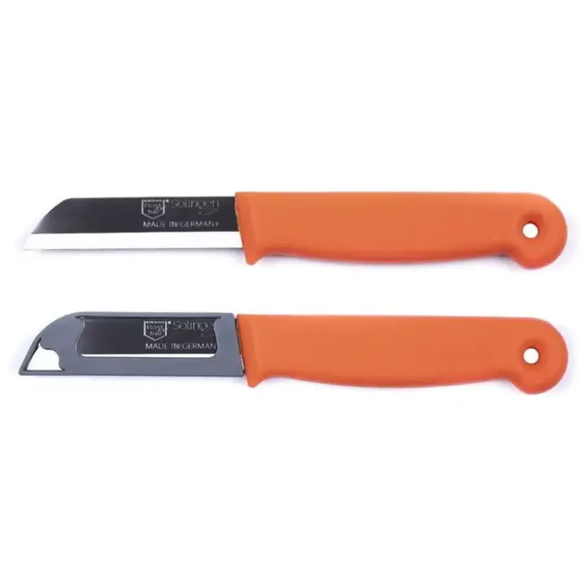 Solingen Schilmesje – RVS Glad – 16 cm met Blade Cover – Mix – 7 Stuks