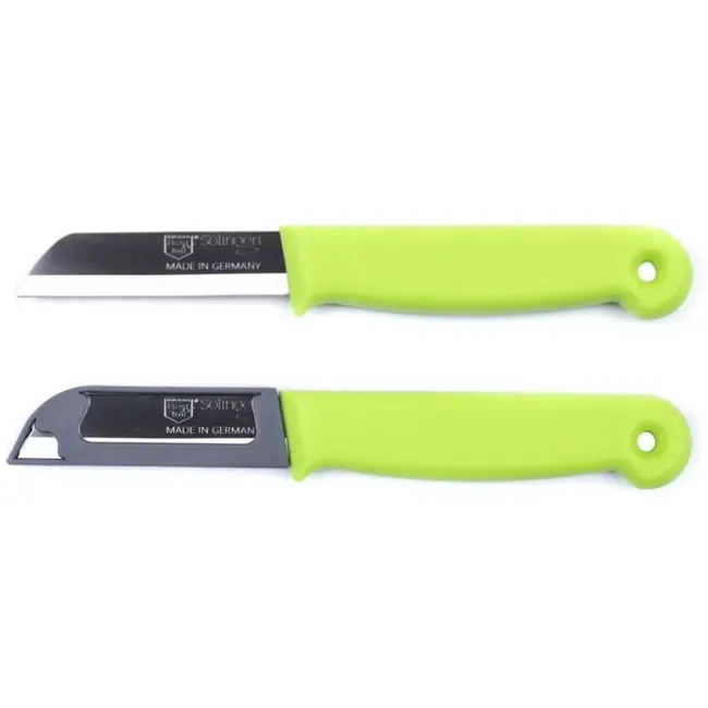 Solingen Schilmesje – RVS Glad – 16 cm met Blade Cover – Mix – 7 Stuks