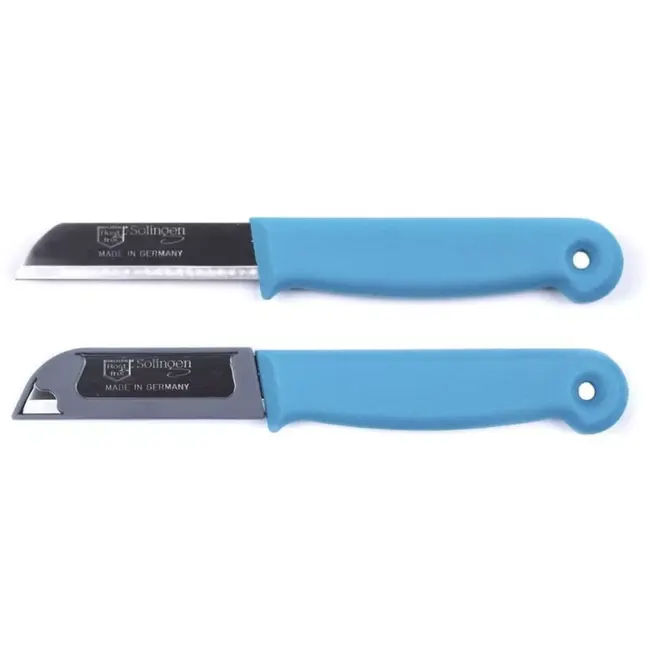 Solingen Schilmesje – RVS Glad – 16 cm met Blade Cover – Mix – 7 Stuks