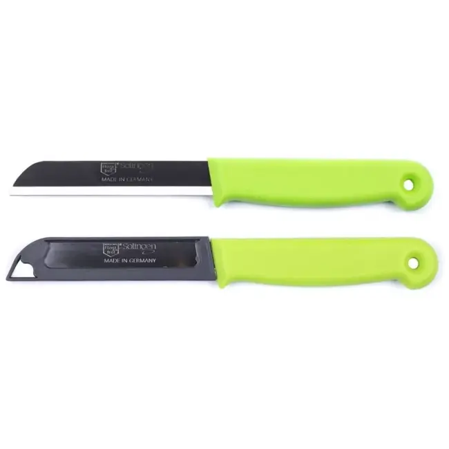 Solingen Schilmesje – RVS Glad – 18,5 cm met Blade Cover – Mix – 7 stuks