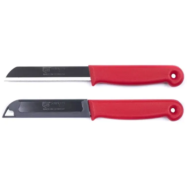 Solingen Kartelmes – Tomatenmes met Kartel – RVS – 18,5 cm met Blade Cover – Mix – 6 stuks