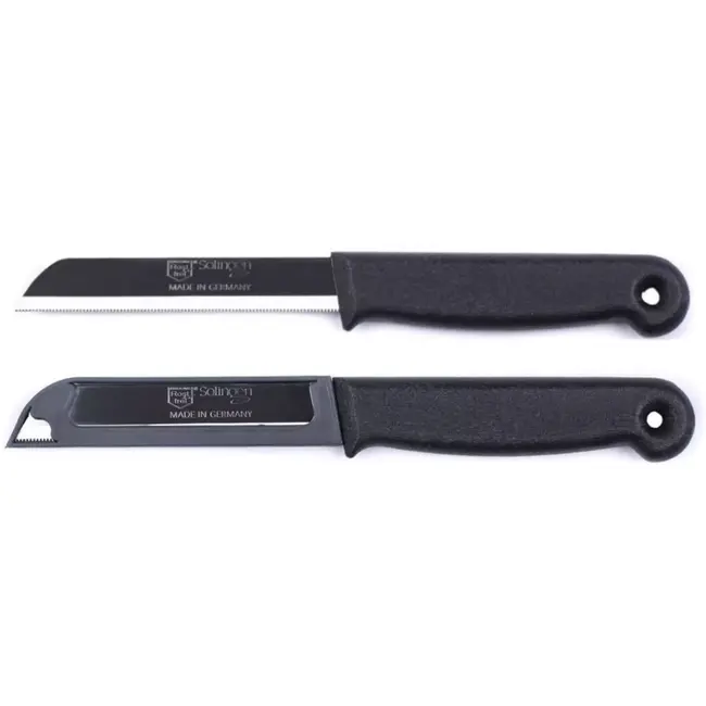 Solingen Kartelmes – Tomatenmes met Kartel – RVS – 18,5 cm met Blade Cover – Mix – 6 stuks