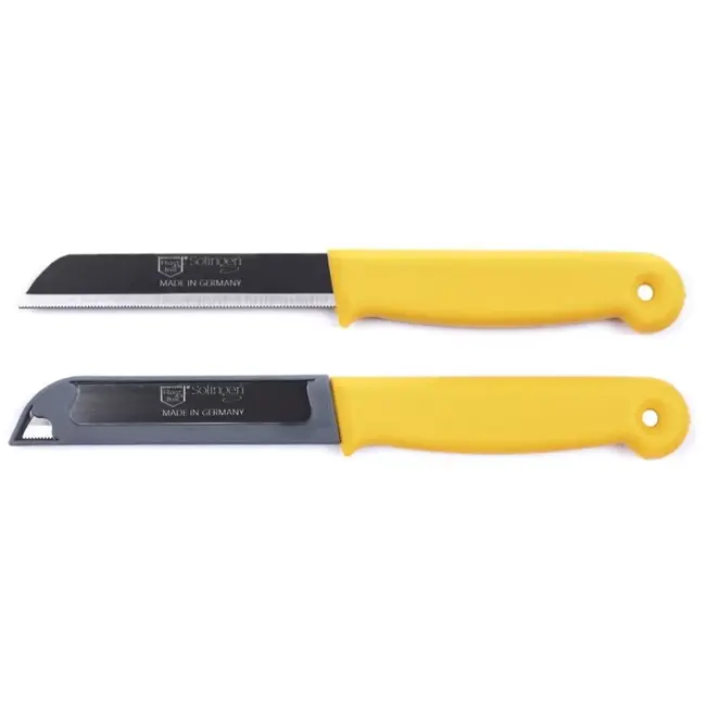 Solingen Kartelmes – Tomatenmes met Kartel – RVS – 18,5 cm met Blade Cover – Mix – 6 stuks