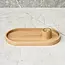 HOCHO Eikenhouten Dienblad met Kaarshouder – 200x100x35 mm – Scandinavisch Design