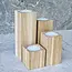 HOCHO Eikenhouten Waxinelichthouder – 50x50x90 mm – Tijdloos Design