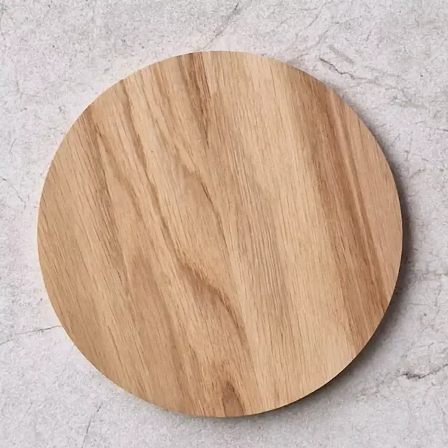 HOCHO Eikenhouten Pannenonderzetters Ø150mm – Set van 3 – Stijlvol & Hittebestendig