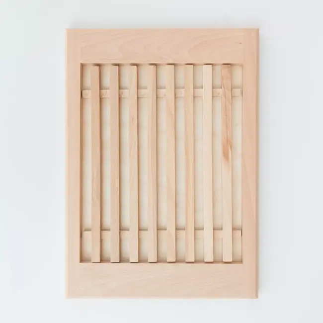 HOCHO Beukenhouten Broodsnijplank 355x250x22 mm – Met Kruimelrooster