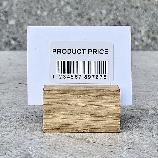 HOCHO Eikenhouten Mini Kaartenhouder 34 mm – Stijlvolle en Functionele Display