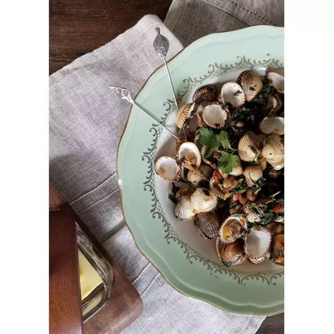 Anovi Zilvertinnen Schaal- en Schelpdierprikkers – Luxe Tapaservaring – 6-Delige Set