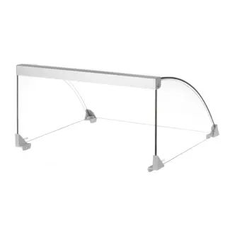 HENDI Glazen afdekking voor worstenroller grill – energiebesparend – 470x325x240 mm