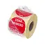 HENDI Voedselveiligheidsstickers, multifunctioneel, eenvoudig verwijderbaar, â€œEERST GEBRUIKENâ€, HENDI, Rood, 500 st., âŒ€50mm