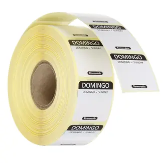 HENDI Voedselveiligheidsstickers, multifunctioneel, eenvoudig verwijderbaar , HENDI, Zwart, 1000 st., 25x25x(H)mm