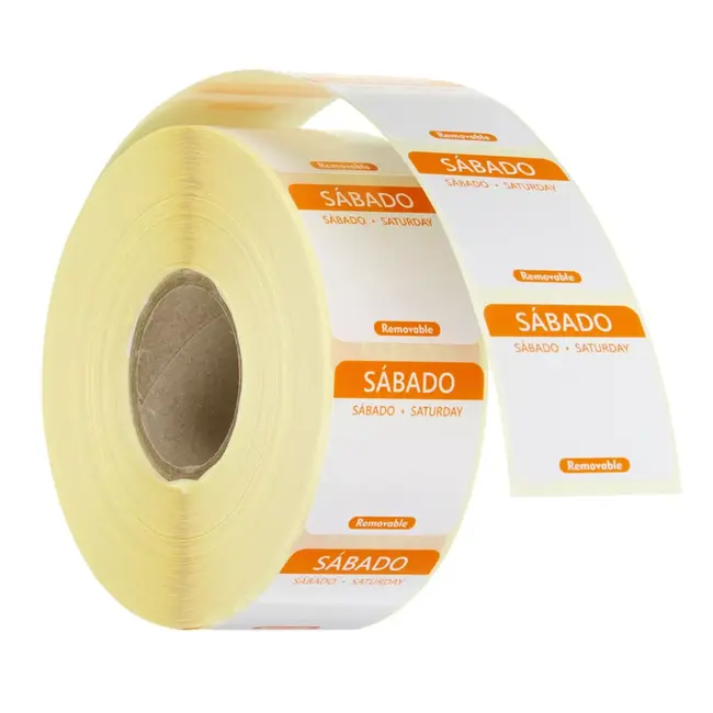 HENDI Voedselveiligheidsstickers, multifunctioneel, eenvoudig verwijderbaar , HENDI, Oranje, 1000 st., 25x25x(H)mm